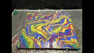 Stürmische Fastnacht  Abstrakt  Acrylic Fluid Pouring [upl. by Madonia]