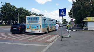 Constanța Autobuzul Eurobus Diamond plecând spre Năvodari [upl. by Yona262]