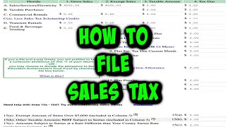 How to Report File amp Pay Sales tax for Resellers amp Business Owners 2021 UPDATE [upl. by Fiann230]