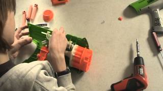 Nerf Hyperfire Modification  Nerf Socom Modifications [upl. by Dej779]