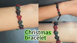 Tutorial of braiding colorful daisy flower bracelet diy braceletutorials braid tutorial knot [upl. by Larrad]