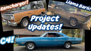 Ramcharger Progress New Wheels New Steering Wheel Dodge Coronet amp Llama Barn Valiant Updates [upl. by Minerva]