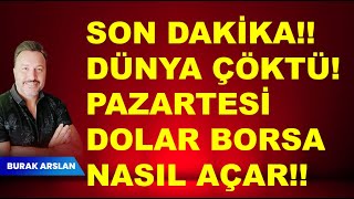 SON DAKİKA Dünya piyasaları çöktü Pazartesi  Dolar ve  Borsa nasıl açar  Fitch not artışı [upl. by Suired]