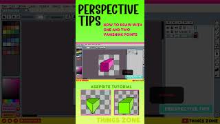 Aseprite TutorialPerspective Tips How to draw with one and two vanishing pointsPixel Art [upl. by Margarida508]