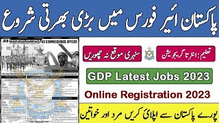 Pakistan Airforce Latest Jobs 2023 PAF Latest Jobs New Jobs in PAF Registration in PAF Apply Online [upl. by Bunde]