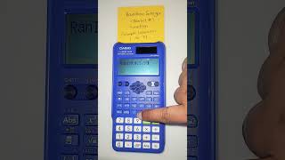 Generate random integer on scientific calculator maths education [upl. by Adnam]