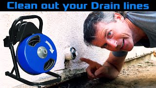 How to use a power drain auger or drain snake [upl. by Gabby400]