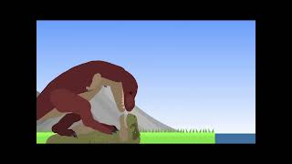 Speckles the Tarbosaurus Vs one eye the Tyrannosaurus rex [upl. by Ellie]