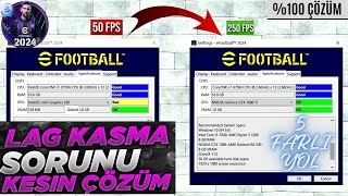 eFootball 2024 LAGDÜŞÜK FPS VE KASMA SORUNU ÇÖZÜMÜ efootball2024 futbol [upl. by Arelus352]