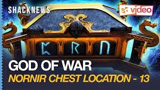 God of War Nornir Chest 13  Midgard  Fafnirs Storeroom [upl. by Aeslahc]