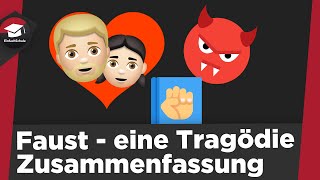 Faust Zusammenfassung Goethe – Faust der Tragödie erster Teil  Szenenüberblick Faust erklärt [upl. by Moitoso403]