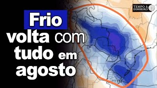 Veranico com temperaturas mais elevadas e frio volta com tudo em agosto entre os dias 6 e 7 [upl. by Cohlier]