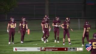 Kingston at Deckerville scoring plays  Sept 30 2022  MHSAA Varsity 8player football  Week 6 [upl. by Andree]