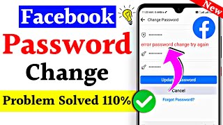 Facebook Password Change Problem Solve 110  Facebook Ka Password Kaise Change Karen [upl. by Nwahsar]