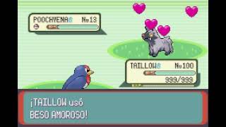 POKEMON EMERALD  TAILLOW  BESO AMOROSO  LOVELY KISS [upl. by Llabmik]