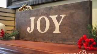 How to Paint an Easy Rustic Wood Sign [upl. by Ainoda]