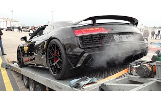 1603HP HPT Audi R8 Twin Turbo 0372KMH Accelerations [upl. by Klockau303]