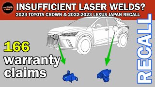 Defect Details on 2023 Toyota Crown amp Lexus Vehicle Recall [upl. by Elita318]