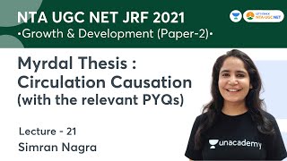 Myrdal Thesis  Circulation Causation with relevant PYQs  NTA UGC NETJRF 2021  Simran Nagra [upl. by Balch]