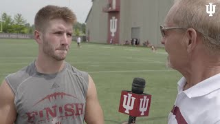 WR Luke Timian  IU Fall Camp  81018 [upl. by Woodley300]