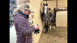 Colt Saddling Techniques with Rachelle Sticka [upl. by Ahsaret]