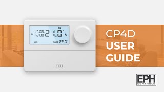 How to use the EPH Controls CP4D Programmable Thermostat [upl. by Enimisaj]