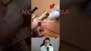 COMO ADAPTAR UNA LLAVE DE AGUA como shortvideos tips ideas albanil trabajo soluciones ok [upl. by Annotahs]