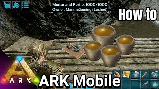 How to Make Stimulant in ARK Mobile  Tame Faster  Step by Step Tutorial  AndroidIOS [upl. by Aranahs]