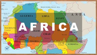 Map of Africa Countries amp Capitals with Photos and National Flags Learn Geography 03 [upl. by Birkner]