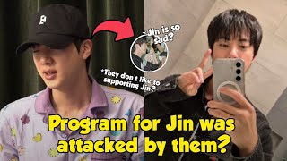 Many programs offered themselves to Jin but Solo stan BTS members attacked him instead [upl. by Mylander651]