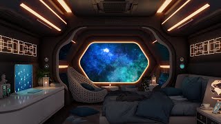 Starship Sleeping Quarters 🛸 Relaxing 10H Space Travel  Spaceship Ambience Deep Bass For Sleep [upl. by Janicki875]