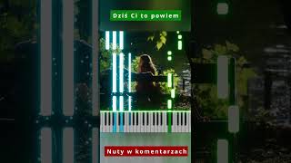 Exaited  Dziś Ci to powiem 🎹 Piano Tutorial 🔥 Nuty shorts [upl. by Corliss]