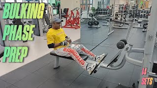 Bodybuilding Bulking Prep Workout Challenge Day 2 Fitness Gym Muscle Gains Fat Burn Strength [upl. by Adlin]