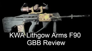 Airsoft KWA Lithgow Arms F90 GBB Review [upl. by Laise]