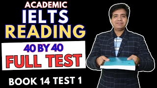 Academic IELTS Reading Full Test  Book 14 Test 1 By Asad Yaqub [upl. by Ennad]