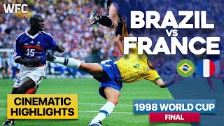 Brazil 03 France  1998 World Cup Final Match  Highlights amp Best Moments [upl. by Aleik]