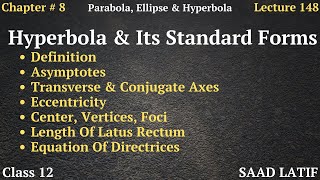 Class 12 Maths  Lecture 148  Chapter 8  Introduction to Hyperbola  AsymptoteEccentricity  Axes [upl. by Einavoj]