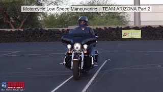 Motorcycle Slow Speed Maneuvering  Low Speed Motorcycle Control  TEAM Arizona Part 2 [upl. by Adnilev839]