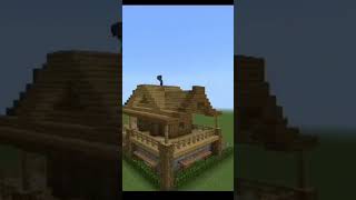 How to make a survival Morden house in Minecraft 😄 shorts minecraft minecraftrealms mojang [upl. by Chiquia466]