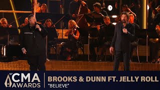 Brooks amp Dunn ft Jelly Roll – “Believe”  Live at CMA Awards 2024 [upl. by Gregson]