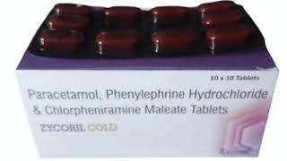 ZYCORIL COLD Tablets Paracetamol Phenylephrine Hydrochloride amp Chlorpheniramine Maleate Tablets [upl. by Minabe479]