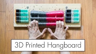 Making a 3D Printed Hangboard [upl. by Nomyar]