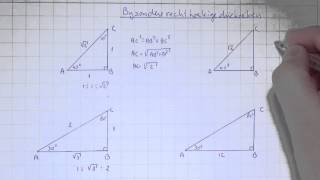 VWO4wisBH410 Bijzondere rechthoekige driehoeken [upl. by Nolita]