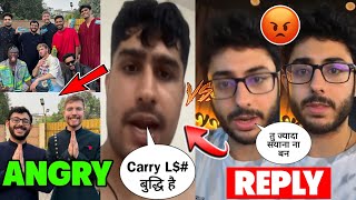 CarryMinati Angry REPLY To Nakul Dull 😡  Nakul Dull Angry on Indian Youtubers for Mr Beast [upl. by Anoed]