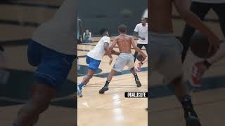 Trae Young matched up with Dennis Smith Jr in an open run and it got INTENSE 😳 [upl. by Luhem]