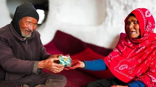 Grandma Surprised Grandpa with a Gift Daily Routine Village life in Afghanistan Old lovers [upl. by Saihtam]