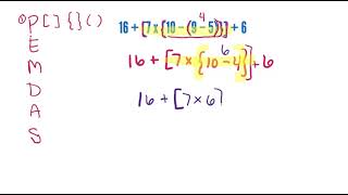 Solving Problems with Parentheses Brackets and Braces  5OAA1 [upl. by Seerdi]