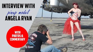 Warbird Pinup Girls photographer interviews model Angela Ryan [upl. by Cahilly]