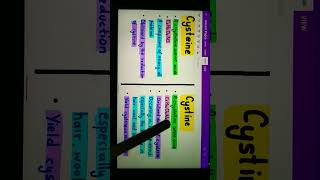 Cysteine vs Cystinebiology [upl. by Irrahs]