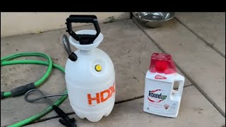 How to Kill Weeds Without Killing Grass  RoundUp Weed Killer [upl. by Sirrot882]